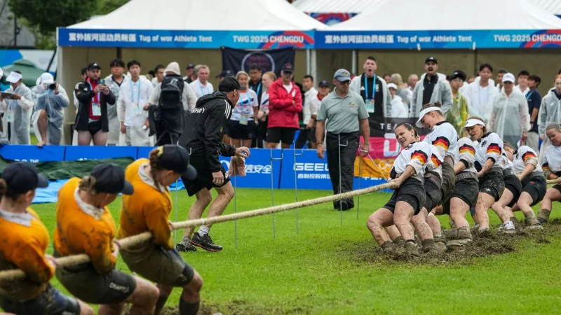 Tauziehen geh&ouml;rt bei den World Games zum Wettkampfprogramm. - &copy; Li Bo/XinHua/dpa