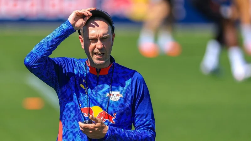 RB Leipzig-Trainer Ole Werner kann mit einem neuen St&uuml;rmer arbeiten. - &copy; Jan Woitas/dpa