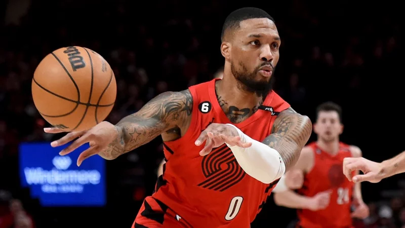 Damian Lillard wird zuk&uuml;nftig wieder f&uuml;r die Portland Trail Blazers spielen. - &copy; Steve Dykes/AP/dpa