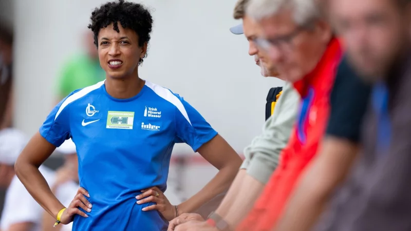 Malaika Mihambo hatte zun&auml;chst Probleme beim Anlauf. - &copy; Sven Hoppe/dpa