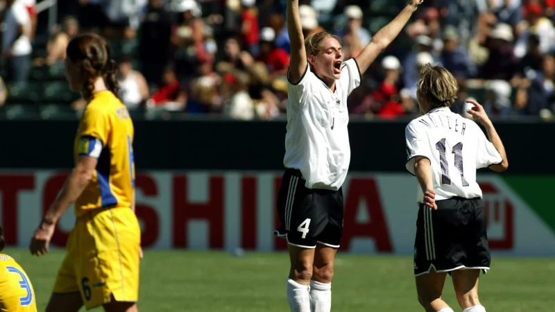 Golden Goal im WM-Finale gegen Schweden: Nia Künzer. - © Jack_Smith/dpa