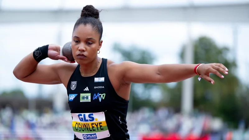 Kugelsto&szlig;-Olympiasiegerin Yemisi Ogunleye belegte beim Meeting in Polen den zweiten Platz. - &copy; Sven Hoppe/dpa