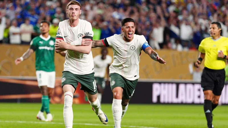 Chelseas Cole Palmer traf beim Viertelfinal-Sieg gegen Palmeiras. - © Derik Hamilton/AP/dpa