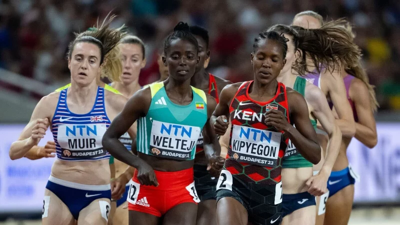 Ein Start der &Auml;thiopierin Diribe Welteji (vorne) bei der Leichtathletik-WM in Tokio ist offen. (Archivbild) - &copy; Sven Hoppe/dpa