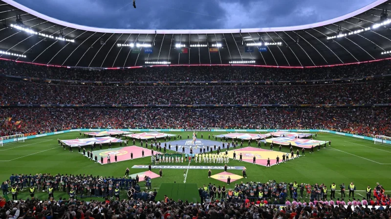 Blick in die Arena vor dem Finale. - &copy; Sven Hoppe/dpa
