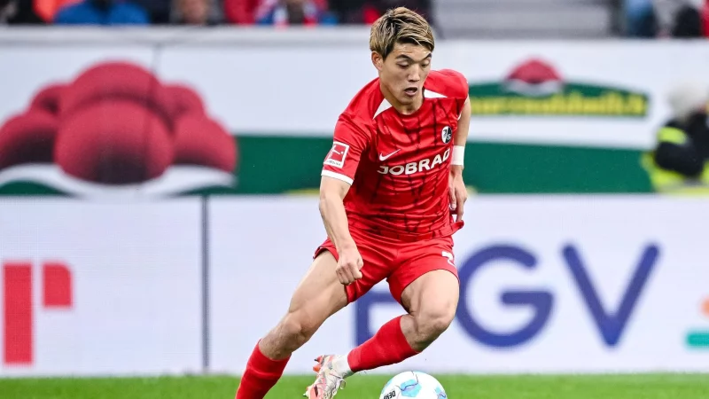 Ritsu Doan hat sich Medienberichten zufolge wohl für einen Wechsel zu Eintracht Frankfurt entschieden. - © Harry Langer/dpa