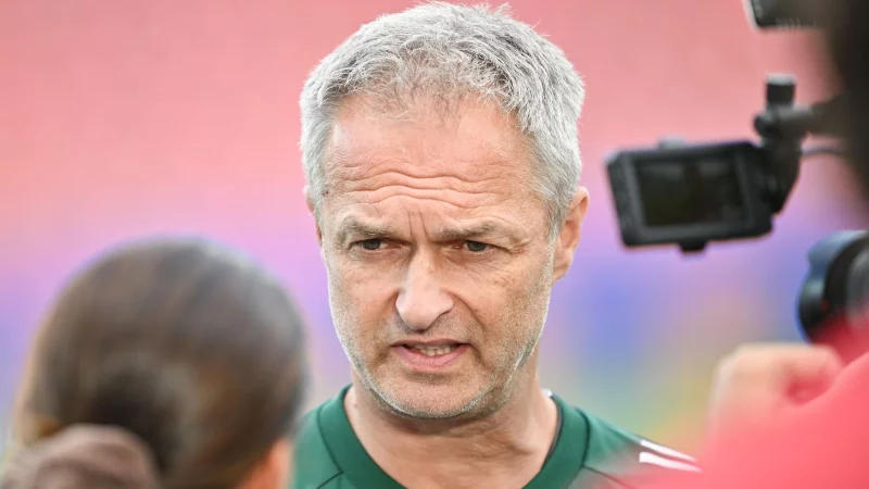 Bundestrainer Christian W&uuml;ck vor dem Abschlusstraining in Z&uuml;rich - &copy; Sebastian Christoph Gollnow/dpa