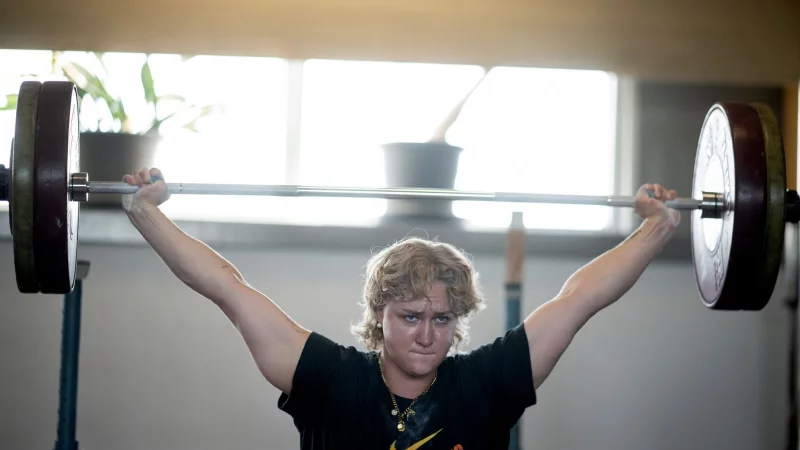 Kiara Klug gilt als gro&szlig;e Hoffnungstr&auml;gerin im deutschen Gewichtheben. - &copy; Sebastian Gollnow/dpa