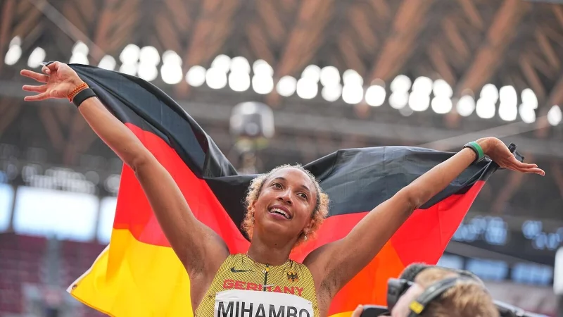 Wurde 2021 in Tokio Olympiasiegerin: Malaika Mihambo. (Archivbild) - &copy; Michael Kappeler/dpa