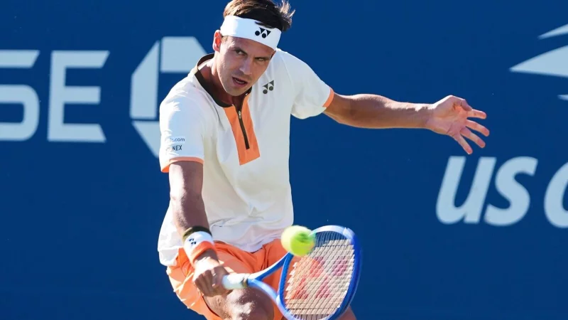 Daniel Altmaier ist beim Turnier in Tokio ausgeschieden. (Archivbild) - &copy; Pamela Smith/FR172156 AP/AP/dpa