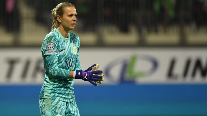 Merle Frohms wechselt nach Spanien zu Real Madrid. - &copy; Swen Pf&ouml;rtner/dpa