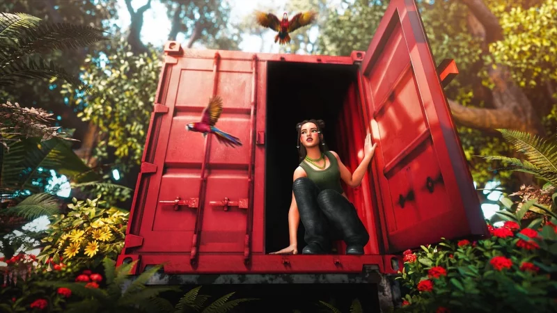 Ab auf die Insel: Die Musikerin Nina Chuba kann man jetzt auf ihrer eigenen Insel besuchen. - &copy; Philip Gei&szlig;ler/dpa