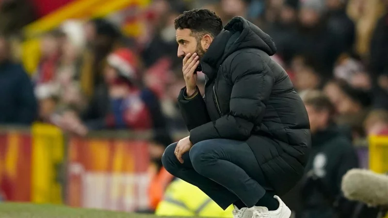 Es l&auml;uft nicht f&uuml;r Ruben Amorim und Manchester United. (Archivbild) - &copy; Dave Thompson/AP/dpa