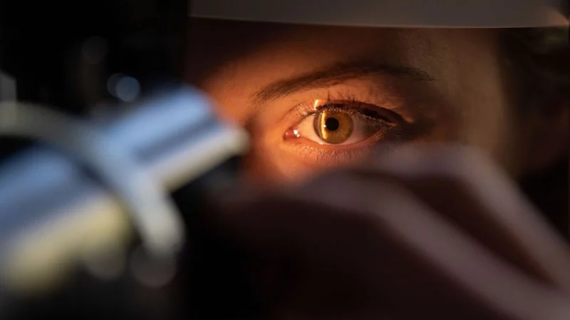 Hoher Blutdruck k&ouml;nnte sich auch auf die Augen auswirken &ndash; deswegen auch mal die Augen checken lassen. - &copy; Marijan Murat/dpa/dpa-tmn