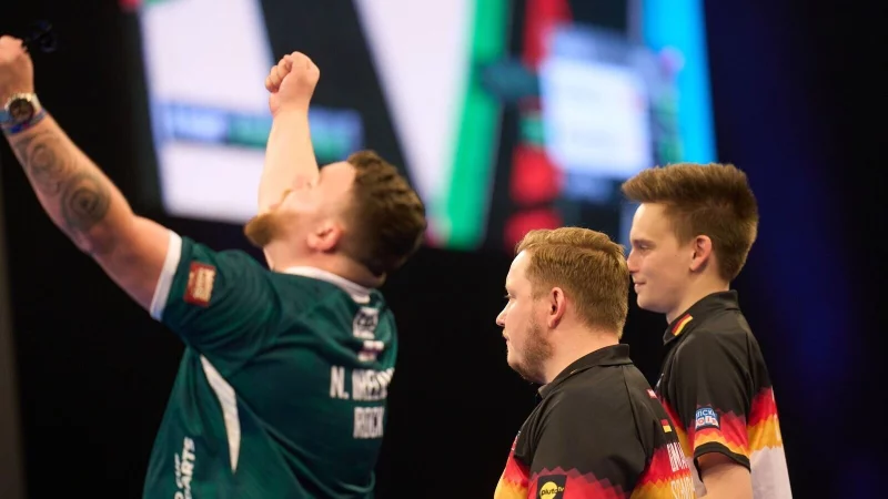 Im Finale siegreich: Josh Rock. - © Thomas Frey/dpa