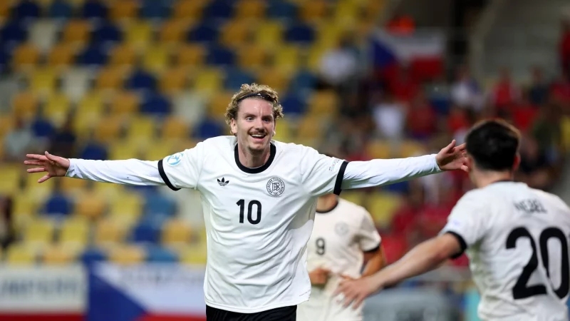 Bekommt er gegen England eine Pause? U21-Star Nick Woltemade. - © Branislav Racko/dpa