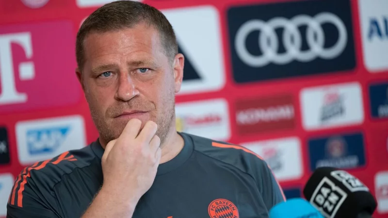 Max Eberl spricht in Orlando über Transferaufgaben und Transferpläne. - © Sven Hoppe/dpa