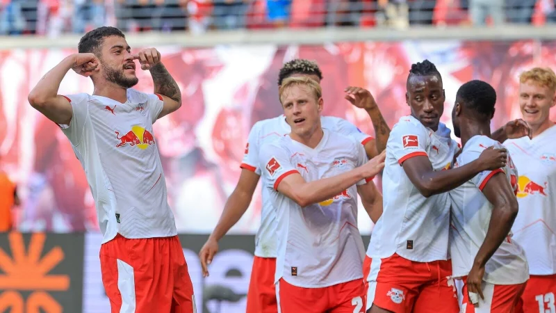 Zumindest ab und zu lie&szlig; Leipzig die Muskeln spielen. - &copy; Jan Woitas/dpa