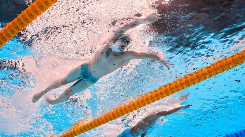 Florian Wellbrock hat am Sonntag Goldchancen. - &copy; Lee Jin-man/AP/dpa