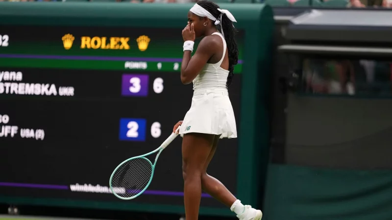 Mitfavoritin Coco Gauff verabschiedet sich in Runde eins. - &copy; Kirsty Wigglesworth/AP/dpa