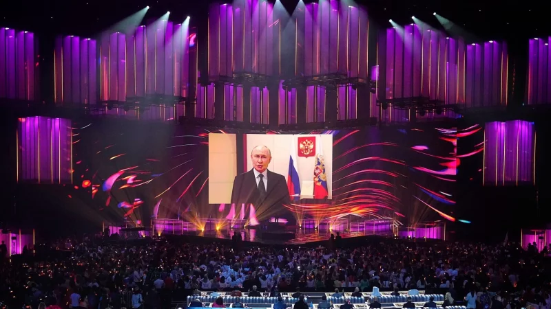 F&uuml;r Putin war der Musikwettbewerb auch ein politisches Prestigeprojekt. - &copy; Alexander Zemlianichenko/AP/dpa