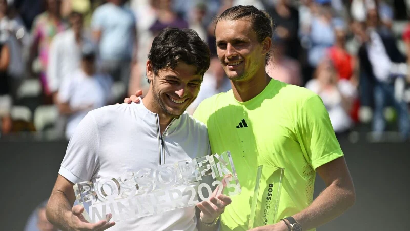 Alexander Zverev sieht sich auf einem guten Weg in seiner Wimbledon-Vorbereitung. - © Marijan Murat/dpa