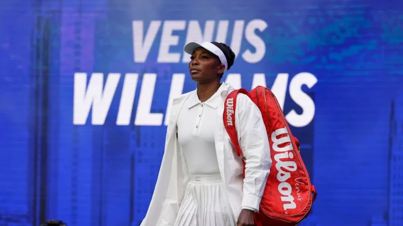 28 Jahre nach ihrem Deb&uuml;t war Venus Williams zum 25. Mal bei den US Open dabei. - &copy; Adam Hunger/AP/dpa