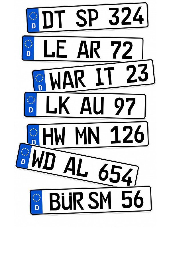 Altkennzeichen: Bürger in Detmold, Lemgo, Warburg, Lübbecke, Halle und Wiedenbrück wünschen sich ihre abgeschafften Stadtkürzel zurück. In Büren gibt es die Nummernschilder schon. - © Thomas Lörig