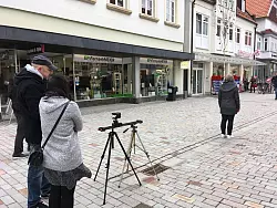 Bildakrobat Merten Kunisch hat für seinen Kurzfilm auch in der Mittelstraße gedreht. - © Sebastian Strate