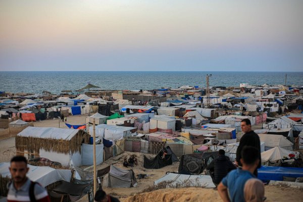 Im Gazastreifen ist praktisch die gesamte Bevölkerung vertrieben (Archivbild). - © Rizek Abdeljawad/XinHua/dpa
