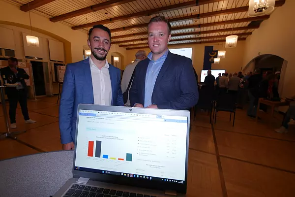 SPD-Bürgermeister-Kandidat Celil Celik (links) und CDU-Kandidat Michael Ruttner. - © Jost Wolf