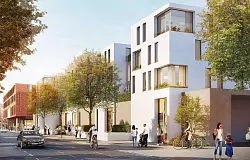 Ein Blick von der Hornschen Straße aus. - © Grafik: RKW Architektur