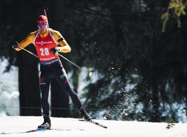 Biathlon-Männerstaffel nur Achter - © Foto: Alexander Vilf/Sputnik/dpa