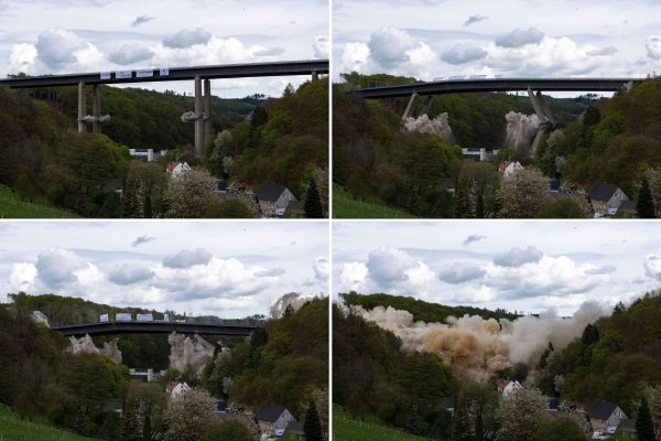 Eine Bürgerumfrage läuft zur Frage, ob die neue Brücke auch eine neuen Namen erhalten soll (Archivbild). - © Christoph Reichwein/dpa