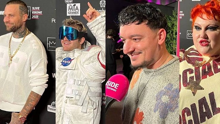 Kontra K, Ski Aggu, Montez und Beth Ditto waren bei der Verleihung 2023 im Lokschuppen in Bielefeld dabei. - © Jan Husmann