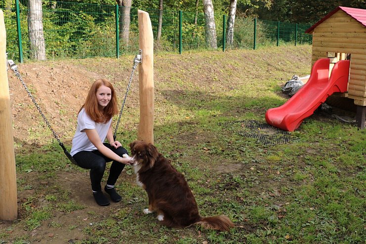 Therapiehündin „Bailey" bringt noch eine Zusatzqualifikation mit, denn Frauchen Tabea Langer hat ihr viele Tricks und Kunststücke beigebracht. - © Johanniter Lippe-Höxter