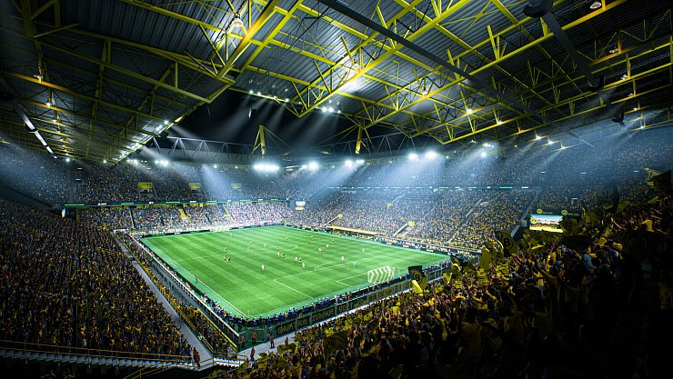Der Signal-Iduna-Park von Borussia Dortmund ist auch in diesem Jahr grafisch implementiert. Bei der Präsentation macht EA wieder vieles richtig. - © EA