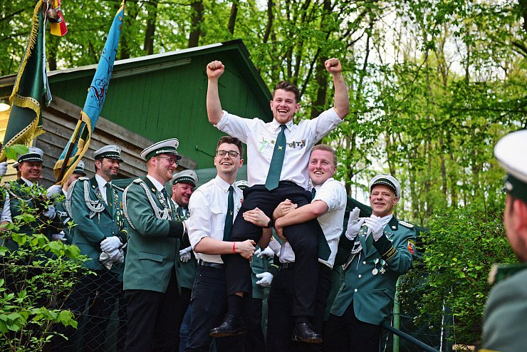 Lars Thorenmeier ist neuer Jungschützenkönig. - © Nicole Ellerbrake