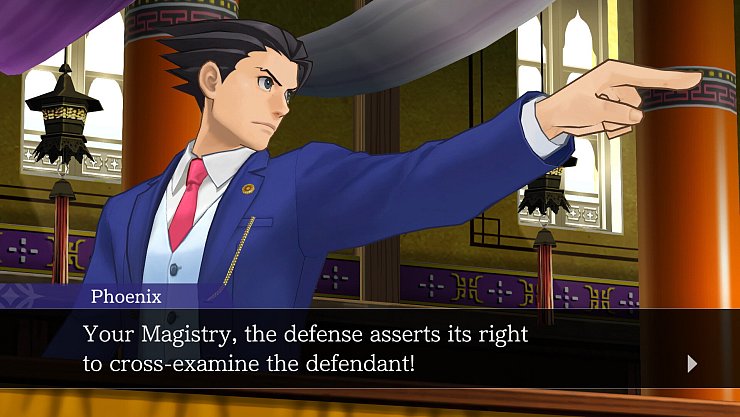 Auch Phoenix Wright hat in seinem klassischen Gewand wieder seine Finger im Spiel. - © Capcom
