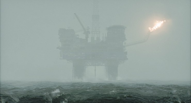 Das ist kein schlechtes Foto unserer Bohrinsel. Das ist einfach nur schlechtes Wetter. - © The Chinese Room