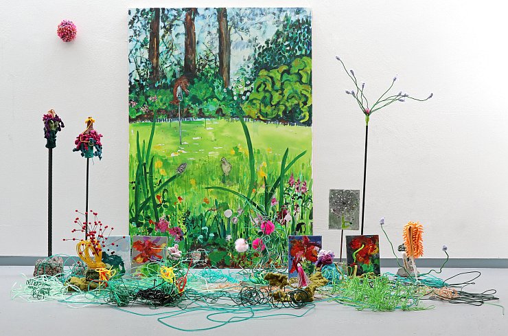 Stefanie Woch, “Garten”, Installation, 2017. - Woch © VG Bild-Kunst, Bonn, 2024