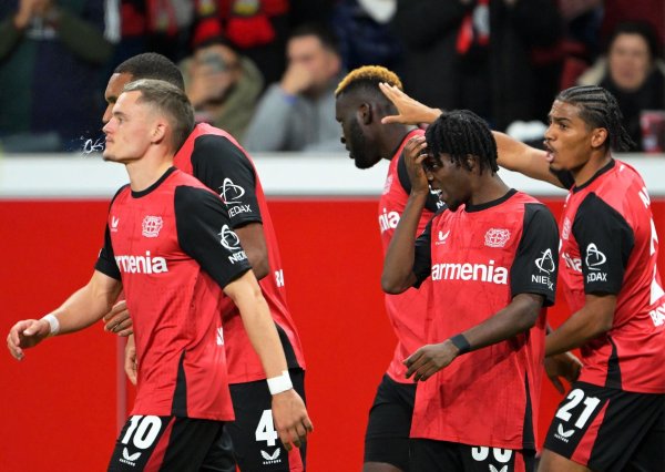 Victor Boniface erzielte das 1:0 für Bayer Leverkusen - © Federico Gambarini/dpa