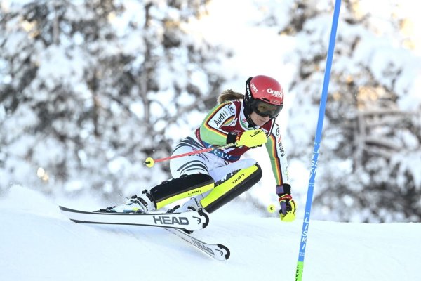 Fuhr in Levi erneut aufs Podium: Lena Dürr. - © Vesa Moilanen/Lehtikuva/dpa