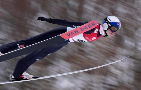 Bester Deutscher auf Rang neun: Andreas Wellinger. - © Uncredited/Kyodo News/AP/dpa