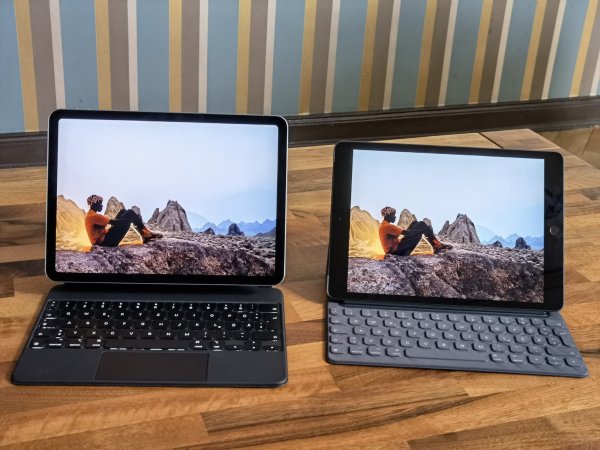 iPad Air 4 (l.) und das iPad 8 - © Foto: Christoph Dernbach/dpa-tmn