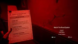 Blutspritzer müssen genau analysiert werden, um die mysteriöse Mordserie aufzuklären. Wenn wir die falschen Schlüsse ziehen, schädigen wir uns selbst mit einem Gehirnnebel. - © Blue Hat Studio