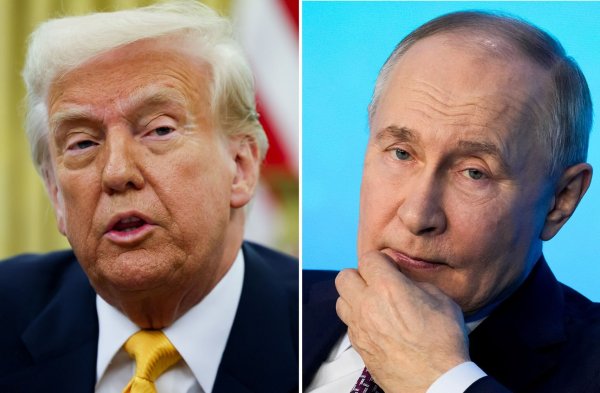 Donald Trump und Wladimir Putin wollen sich laut Trump erneut per Telefon direkt austauschen. (Archivbild) - © Pavel Bednyakov/AP/AP/dpa