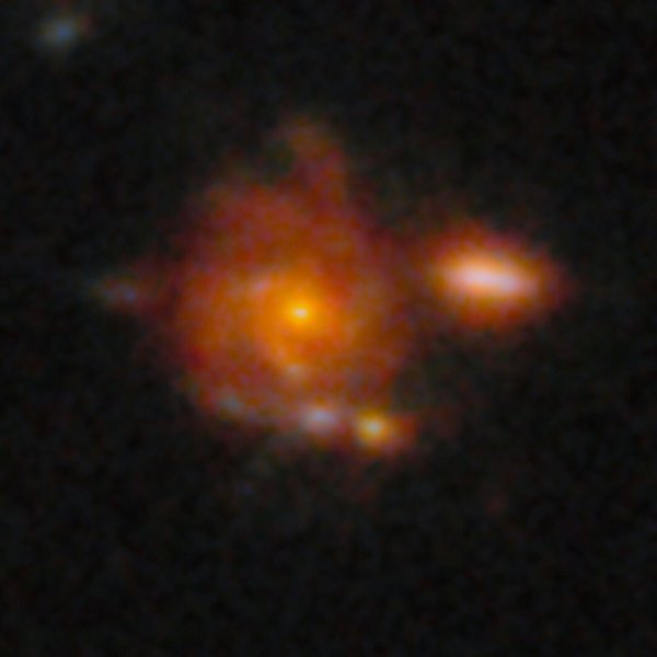 Zhúlóng, die am weitesten entfernte bislang bekannt Spiralgalaxie. - © -/NSF\'s NOIRLab/dpa