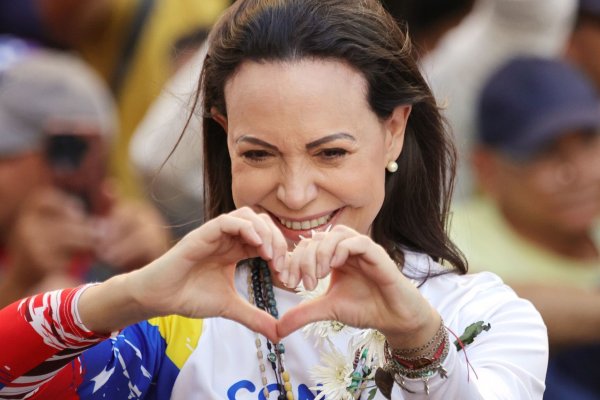 Die venezolanische Oppositionsführerin María Corina Machado. (Archivbild) - © Jesus Vargas/dpa