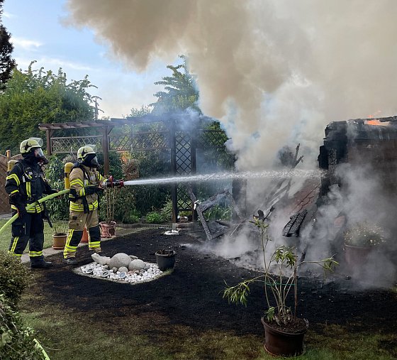 Die Einsatzkräfte konnten den Brand schnell löschen.
